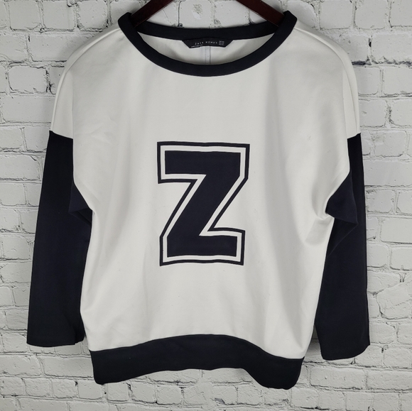 ZARA | "Z" pullover crewneck sweater top - Picture 1 of 4